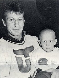 Torrie Robertson and a friend at the UCONN Health Center