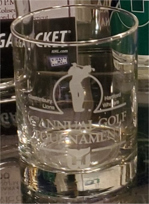 Golf Tournament glass